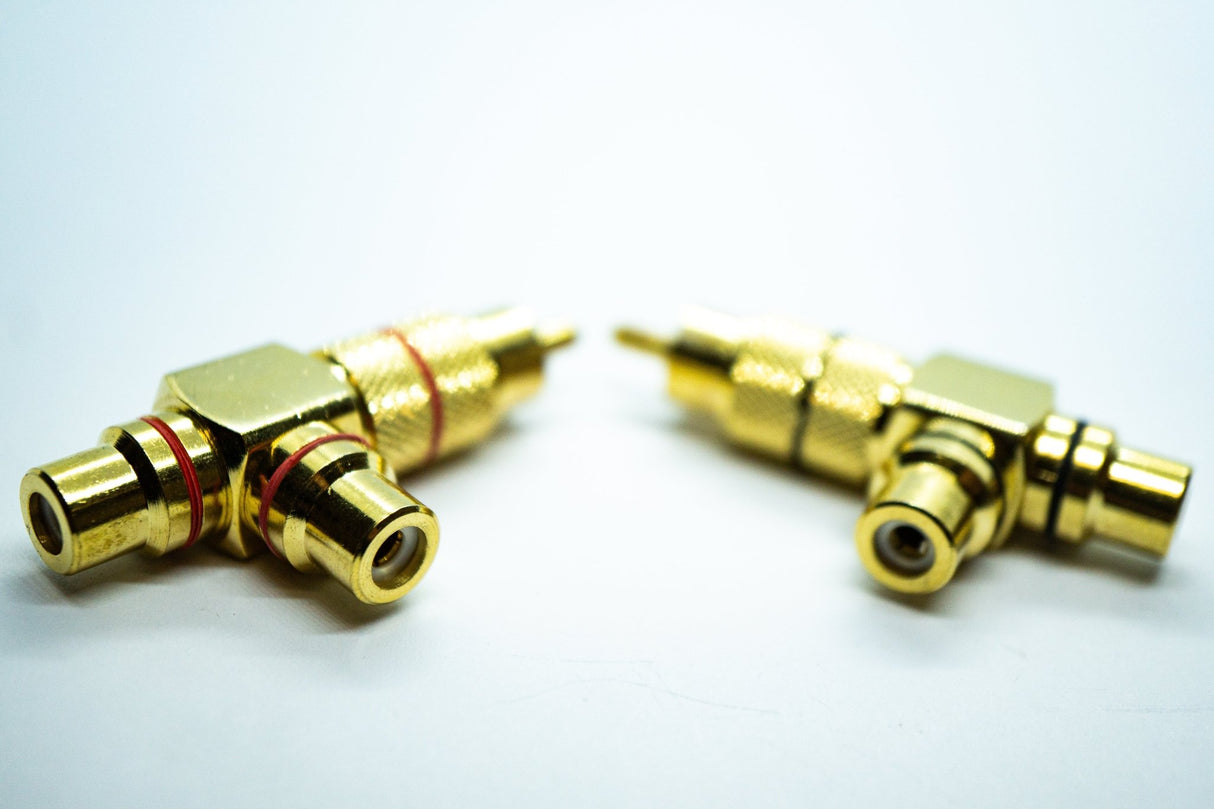 Gold Plated Phono Splitters - WM Guitars