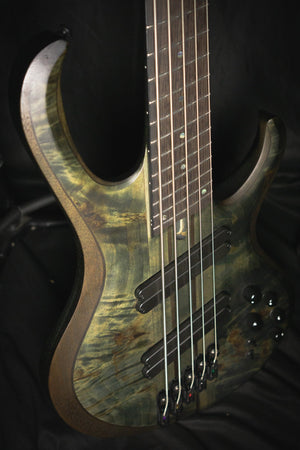 Ibanez BTB805MS Bass Workshop 5 String Active Bass Transparent Grey Flat (Pre - Owned) - Bass Guitars - Ibanez