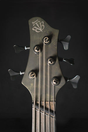 Ibanez BTB805MS Bass Workshop 5 String Active Bass Transparent Grey Flat (Pre - Owned) - Bass Guitars - Ibanez