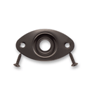 Jack Plate Oval 2 Hole (Various Finishes) - Parts - WM Guitars