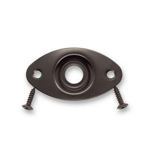 Jack Plate Oval 2 Hole (Various Finishes) - Parts - WM Guitars