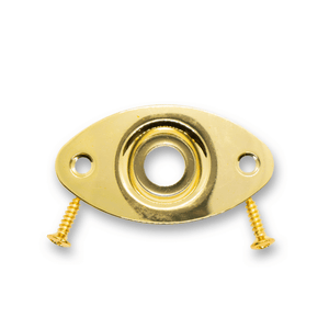 Jack Plate Oval 2 Hole (Various Finishes) - Parts - WM Guitars