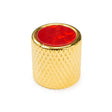 Knurled Gold Potentiometer Knobs x 3 (Various Inlays) - Parts - WM Guitars