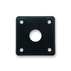 Les Paul Style Jack Plate (Black) - Parts - WM Guitars