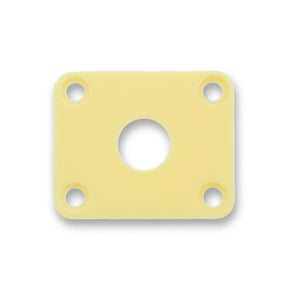 Les Paul Style Jack Plate Eggshell - Parts - WM Guitars