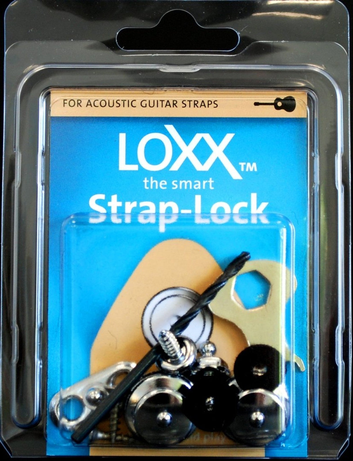 LOXX Acoustic Guitar Strap Lock - Various Colors Available - Parts - WM Guitars