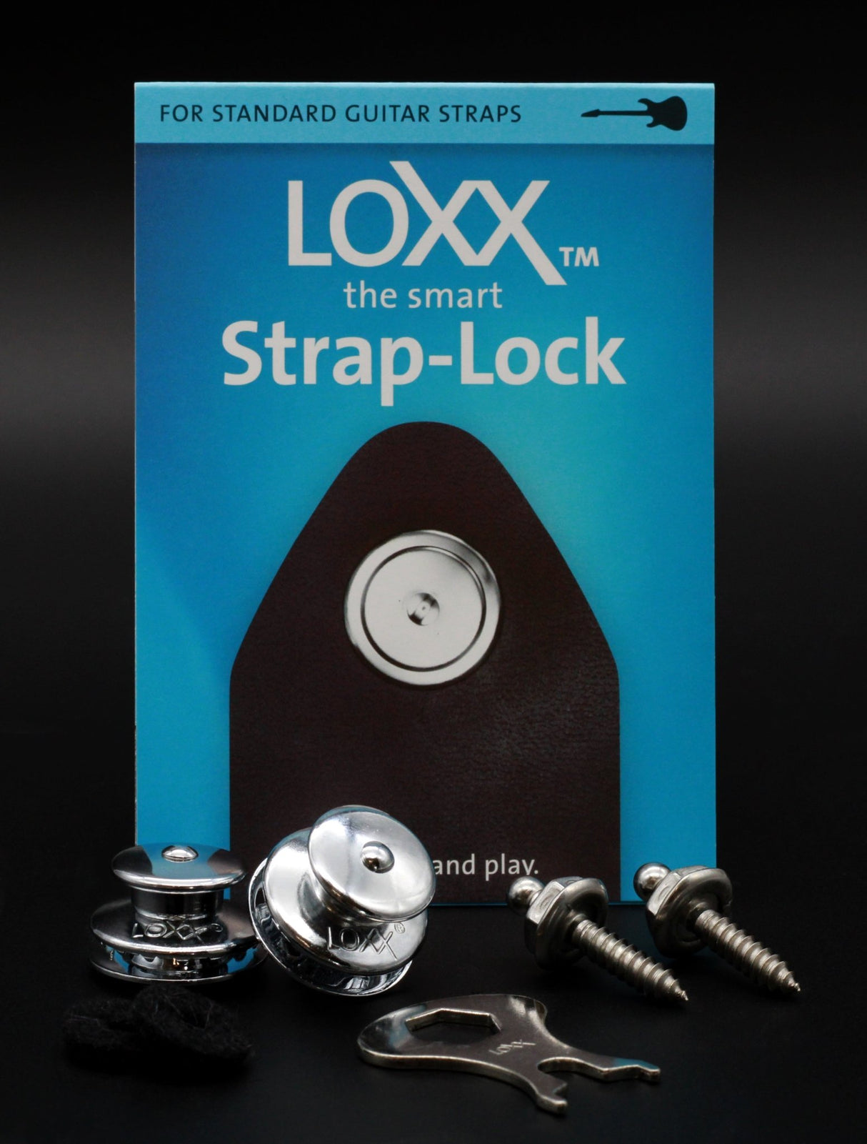 LOXX Electric Guitar/Bass Strap Lock - Various Colours Available - Parts - Loxx