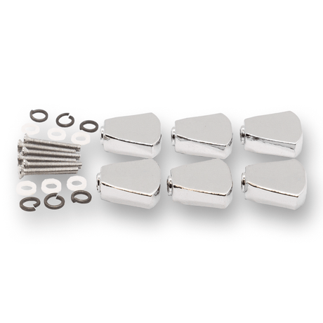Machine Head Buttons and Fittings x6 Keystone/Tulip (Various Finishes) - parts - WM Guitars