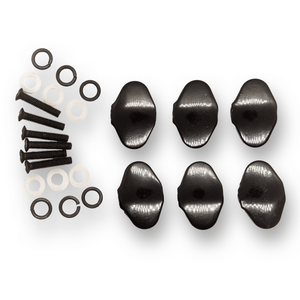 Machine Head Buttons and Fittings x6 Kluson Style (Various Finishes) - parts - WM Guitars