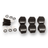 Machine Head Buttons and Fittings x6 Schaller Style (Black or Chrome) - parts - WM Guitars