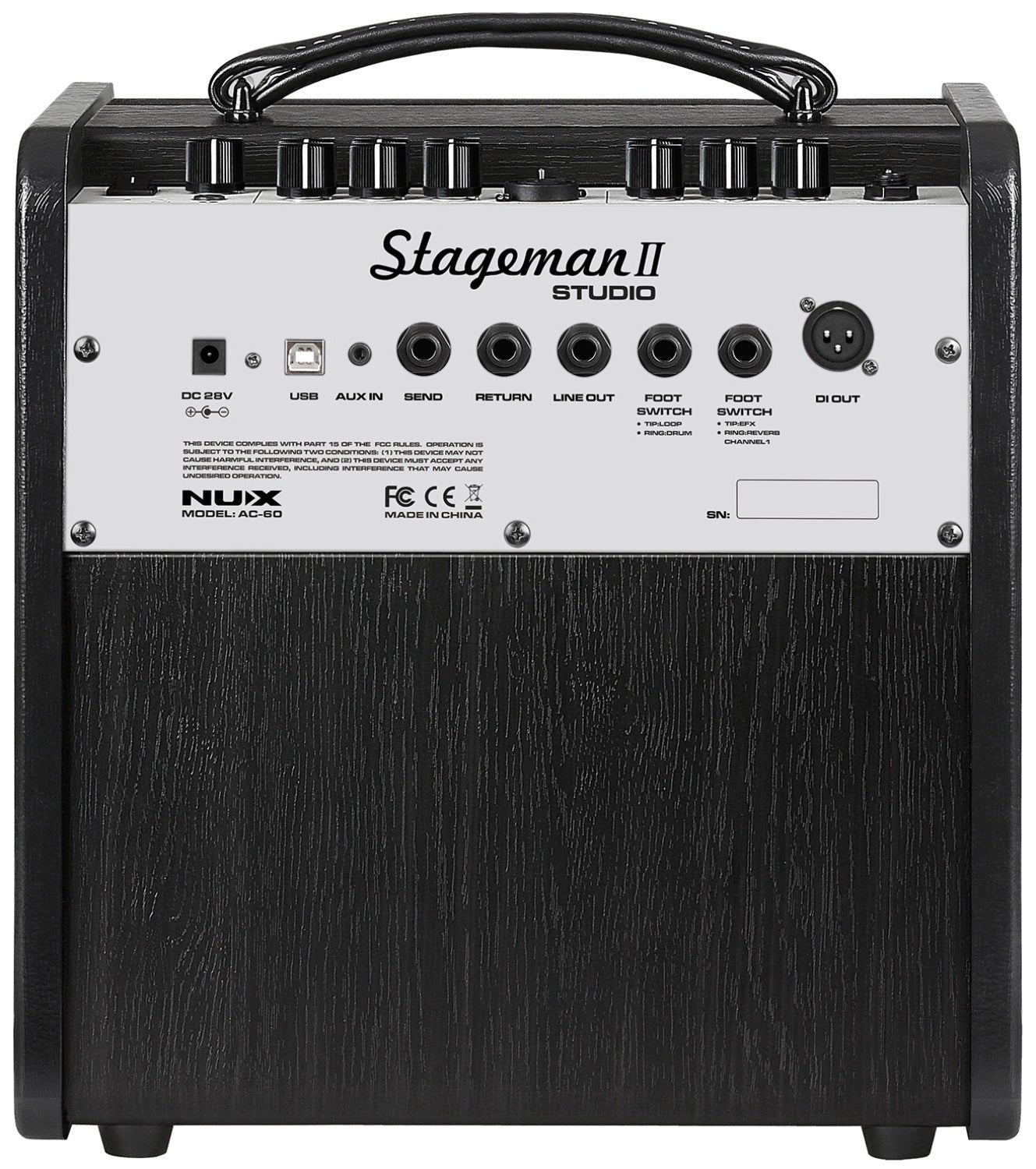 NU-X Stageman II AC-60 Portable Acoustic Amplifier - Amps - NU-X