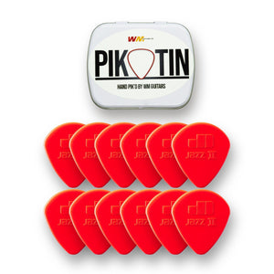 PikTin by WM Guitars 12x Dunlop Jazz Picks (Multiple Sizes) - Picks - WM Guitars