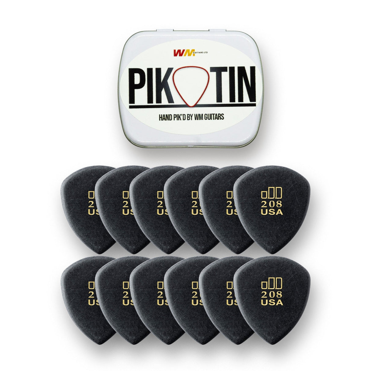 PikTin by WM Guitars 12x Dunlop Jazztone Picks (Multiple Sizes) - Picks - WM Guitars