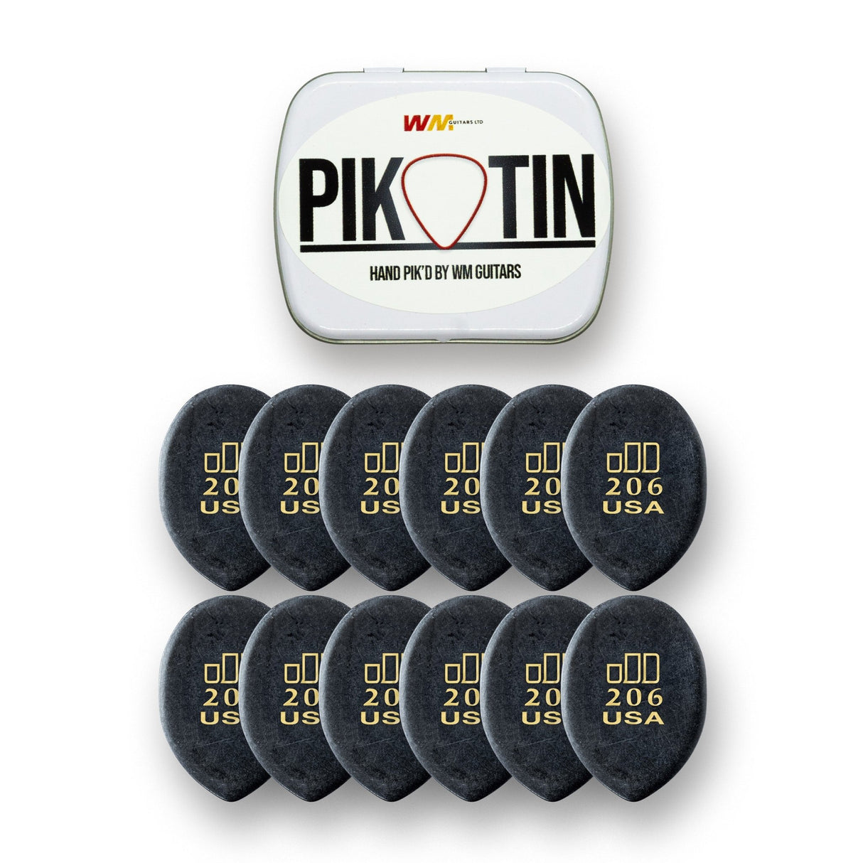 PikTin by WM Guitars 12x Dunlop Jazztone Picks (Multiple Sizes) - Picks - WM Guitars