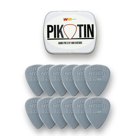 PikTin by WM Guitars 12x Dunlop Nylon Standard Picks (Multiple Sizes) - Picks - WM Guitars