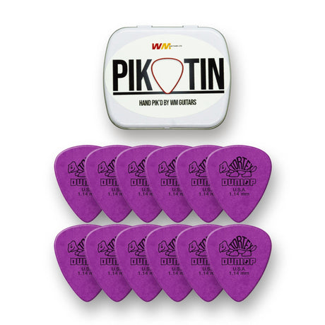 PikTin by WM Guitars 12x Dunlop Tortex Standard Picks (Multiple Sizes) - Picks - WM Guitars