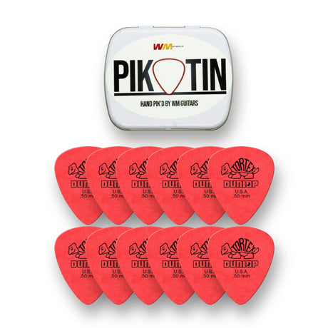 PikTin by WM Guitars 12x Dunlop Tortex Standard Picks (Multiple Sizes) - Picks - WM Guitars