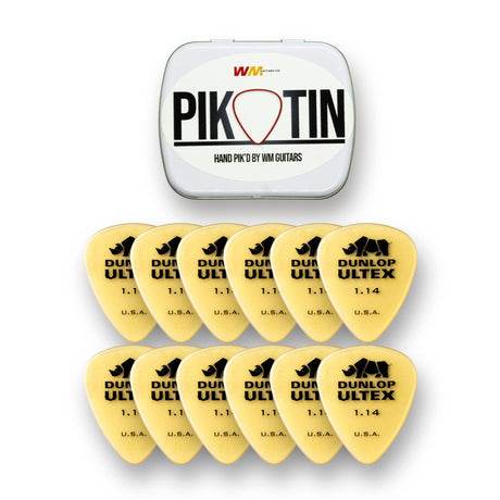 PikTin by WM Guitars 12x Dunlop Ultex Standard Picks (Multiple Sizes) - Picks - WM Guitars