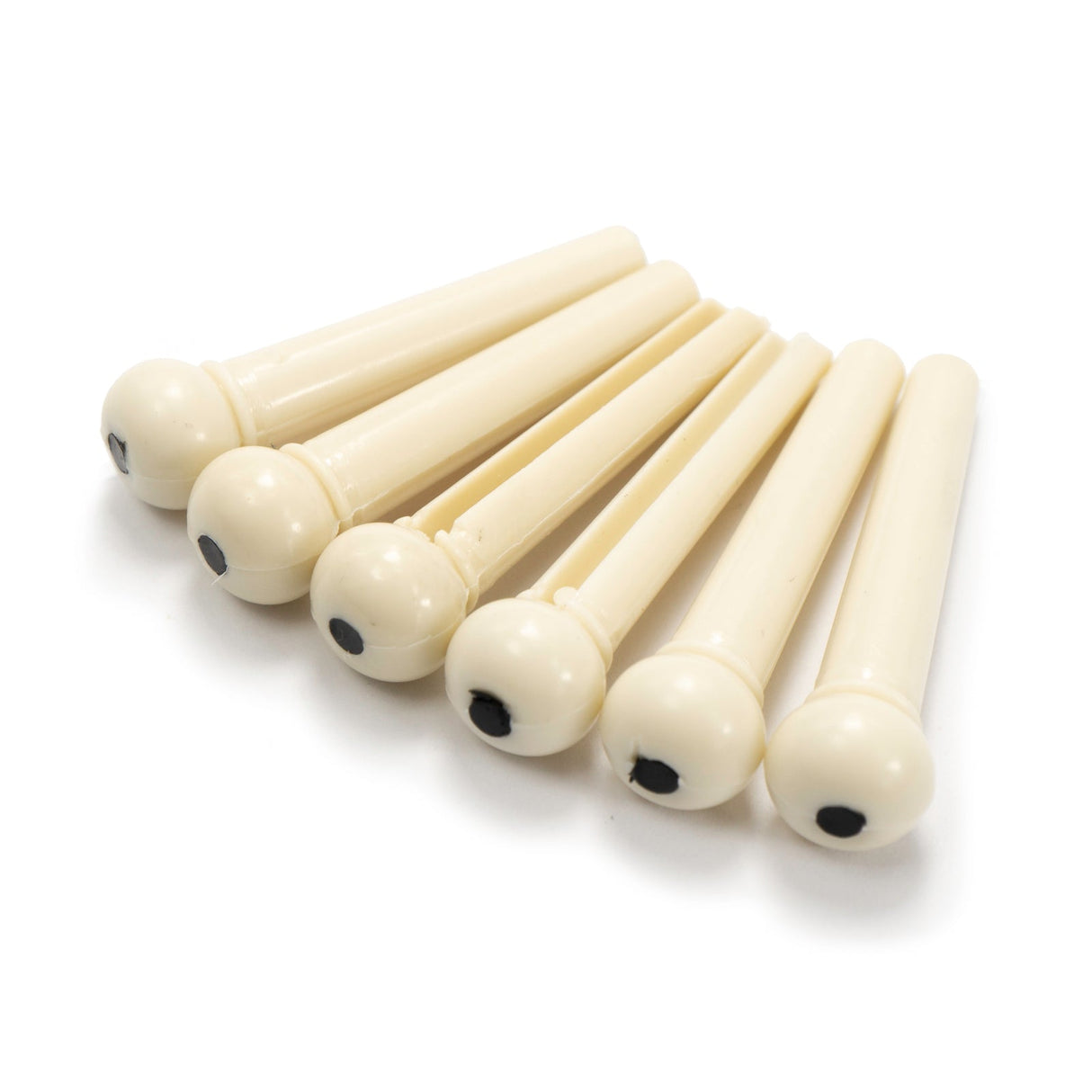 Plastic Bridge Pins (Cream) x 6 - Parts - WM Guitars