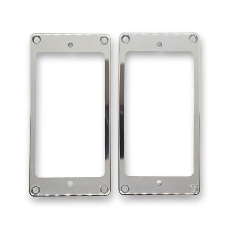 Plastic Humbucking Pickup Rings (Chrome) - WM Guitars