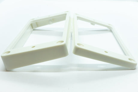 Plastic Humbucking Pickup Rings (White) - WM Guitars