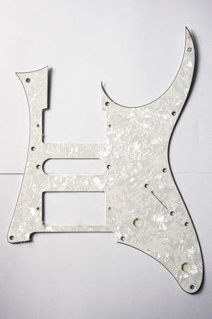 RG Pickguard Ibanez Style Pearloid 3 Ply 10 Screws HSH - parts - WM Guitars