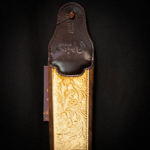 RightOn! Jazz Guitar & Bass Strap - Fiore Gold - Straps - RightOn!