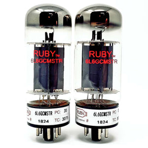 Ruby Tube 6L6 GT TR - Matched Pair - Valves - Strings & Things