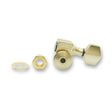 Sperzel Locking Machine Heads (6 In - Line Left Side) Satin Gold - Parts - Sperzel