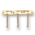 Telecaster Brass Saddles and Fittings x3 (Compensated) - parts - WM Guitars