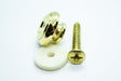 Telecaster Style Strap Button + Washer & Screw Set (Gold) x 2 - Parts - WM Guitars