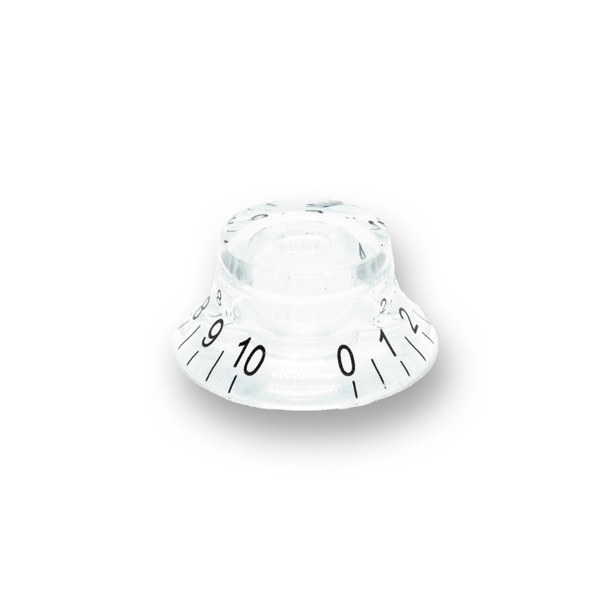 Top Hat Pot Knobs Transparent Tops (Various Colours) - Parts - WM Guitars