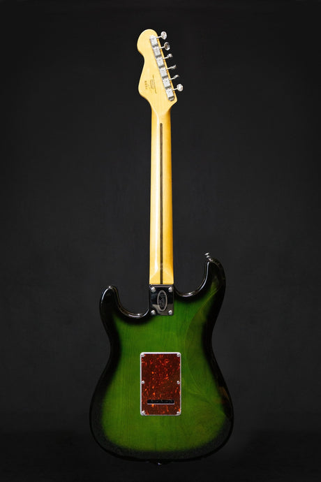 Vintage REVO Series 'Deluxe' Guitar Greenburst - Electric Guitars - Vintage