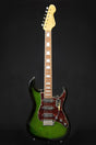 Vintage REVO Series 'Deluxe' Guitar Greenburst - Electric Guitars - Vintage