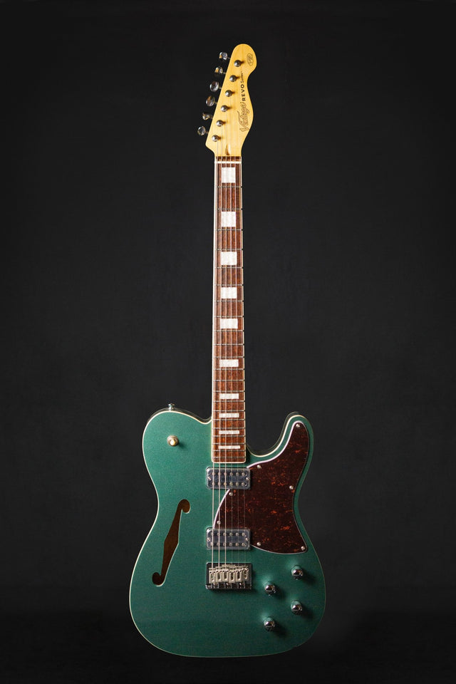 Vintage REVO Series Midline Electric Guitar Metallic Green - Electric Guitars - Vintage