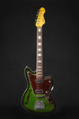 Vintage REVO Surfmaster Thinline Twin Electric Guitar Greenburst - Electric Guitars - Vintage