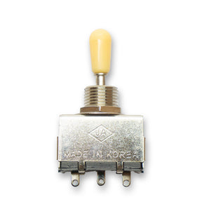 Vintage Style 3 Way Box Toggle Switch (Various Colours) - Parts - WM Guitars