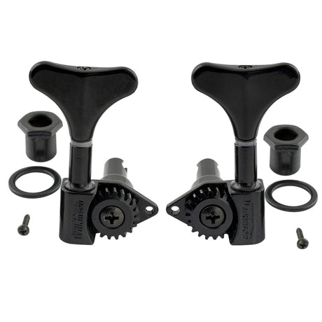 Wilkinson 2R2L 20:1 Ratio Open Gear Bass Machine Heads - Parts - Wilkinson
