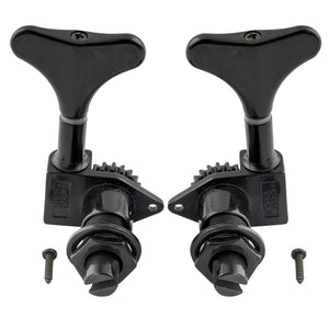 Wilkinson 2R2L 20:1 Ratio Open Gear Bass Machine Heads - Parts - Wilkinson