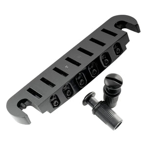 Wilkinson M Series 52.5mm String Spacing Adjustable Pigtail Style Wraparound Bridge - Parts - Wilkinson