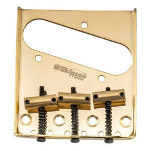 Wilkinson M Series 54mm Vintage Ashtray Style Bridge with 3 Brass Barrel Saddles - Parts - Wilkinson