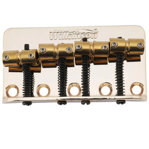 Wilkinson WBBC Bass Bridge Brass Saddles for 4 - String Precision/Jazz Bass - Parts - Wilkinson