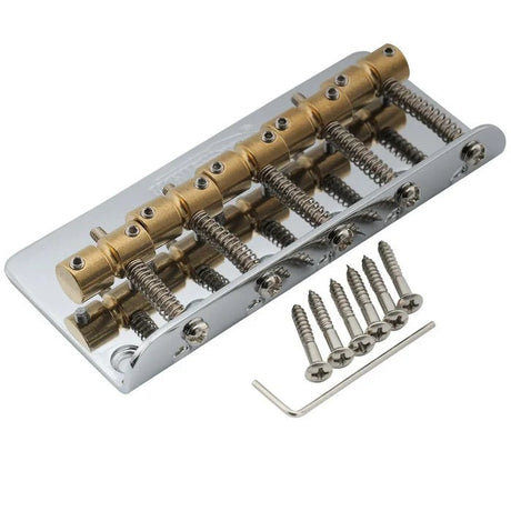 Wilkinson WBBC5 18mm Brass Saddles Steel Plate 5 - String Bass Bridge - Parts - Wilkinson
