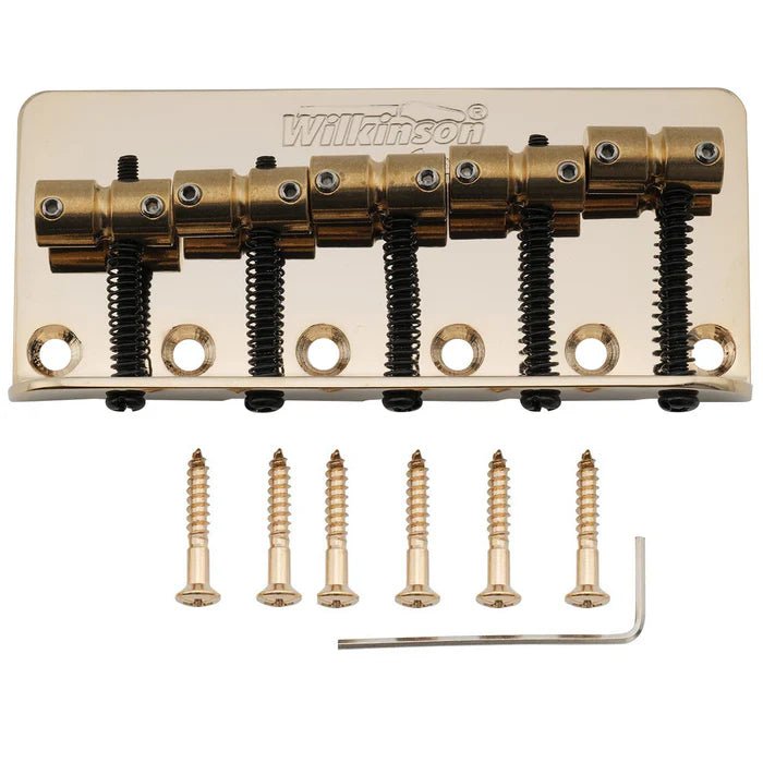 Wilkinson WBBC5 18mm Brass Saddles Steel Plate 5 - String Bass Bridge - Parts - Wilkinson