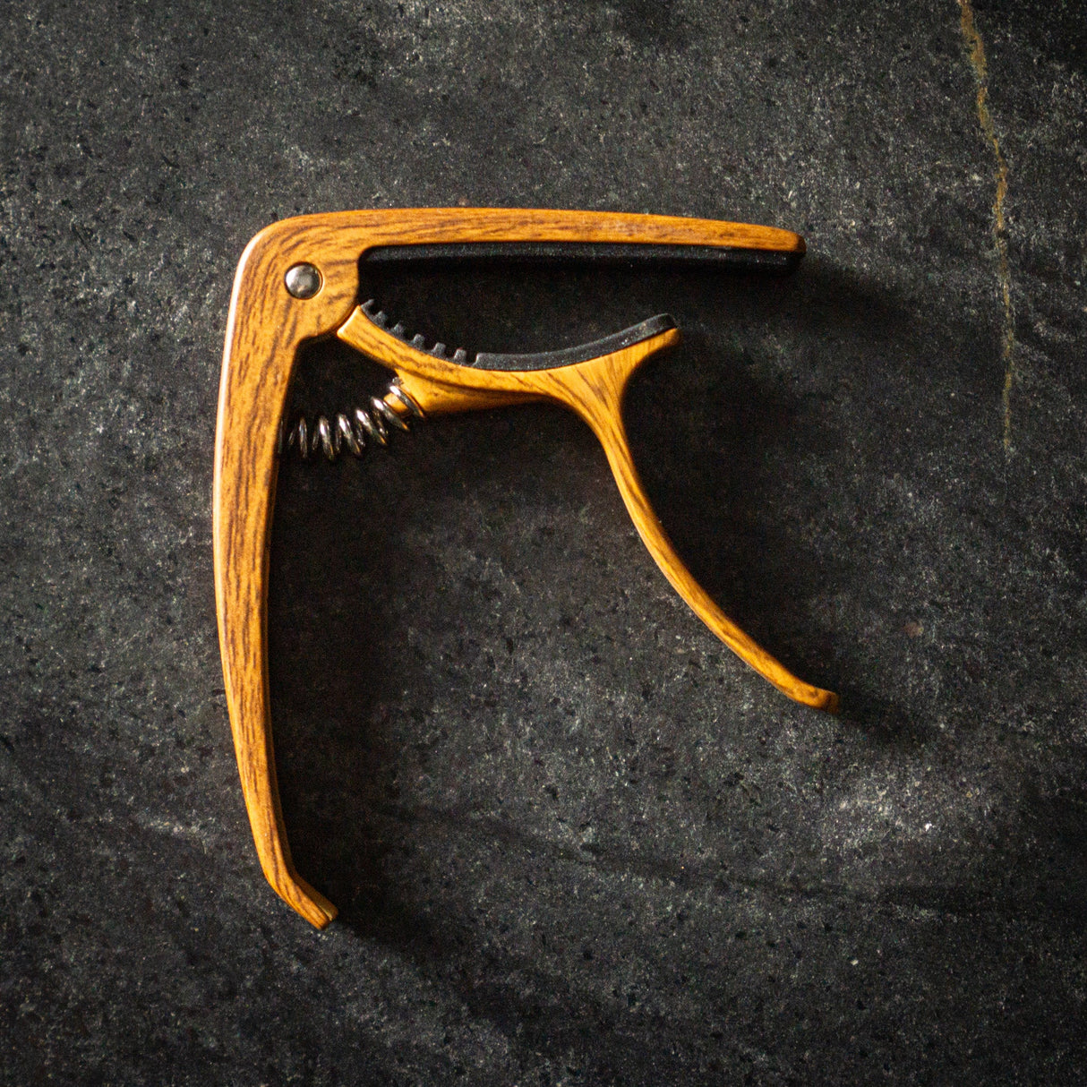 WM Clamp Capo Wood Pattern - Capos - WM Guitars