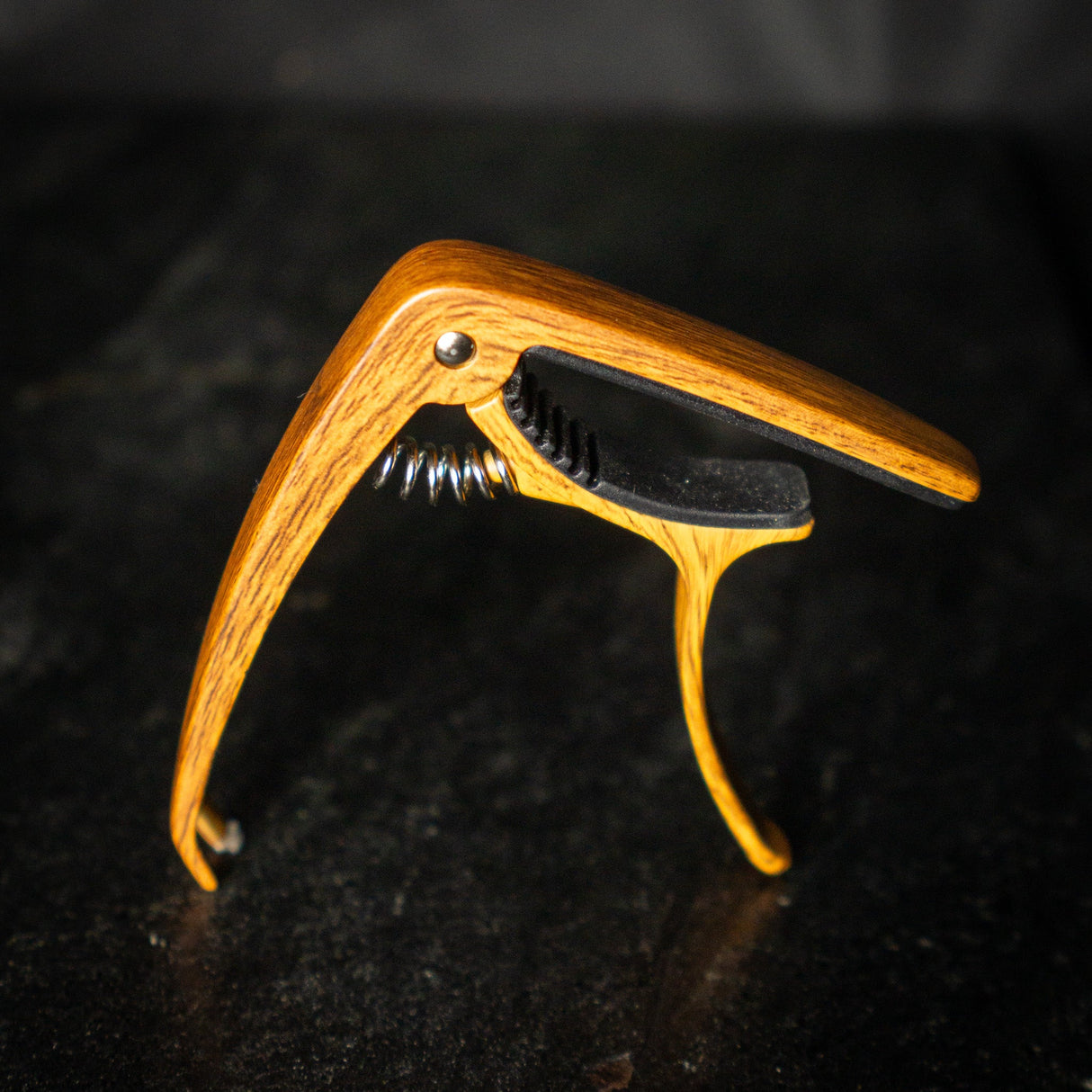 WM Clamp Capo Wood Pattern - Capos - WM Guitars