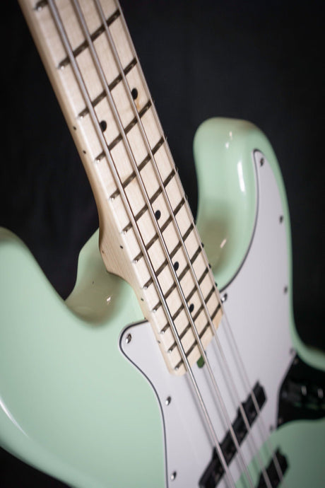 Woodstock J-Standard Bass, Surf Green 'Rock for Ukraine' - Electric Guitars - Woodstock