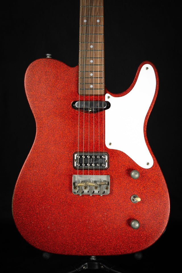 Woodstock 'Old Boy T Red Sparkle' with Vintage Gigbag (Pre - Owned) - Electric Guitars - Woodstock