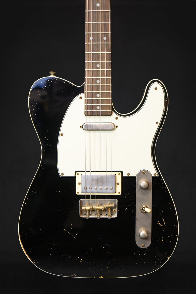Woodstock Oldboy Tele Double Bound Black Electric Guitar - Electric Guitars - Woodstock