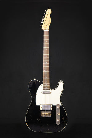 Woodstock Oldboy Tele Double Bound Black Electric Guitar - Electric Guitars - Woodstock